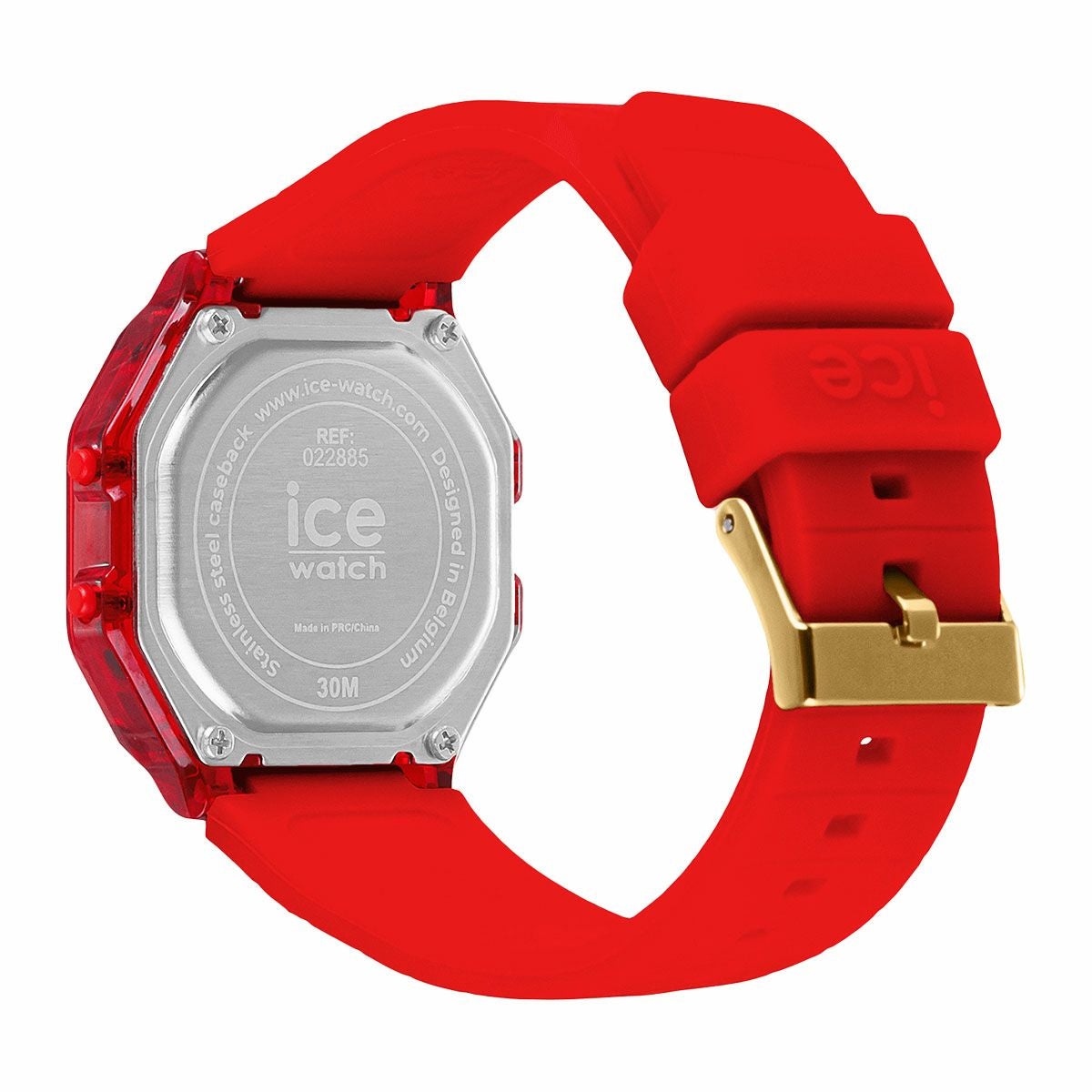 ICE digit retro - レッドパッション - スモール