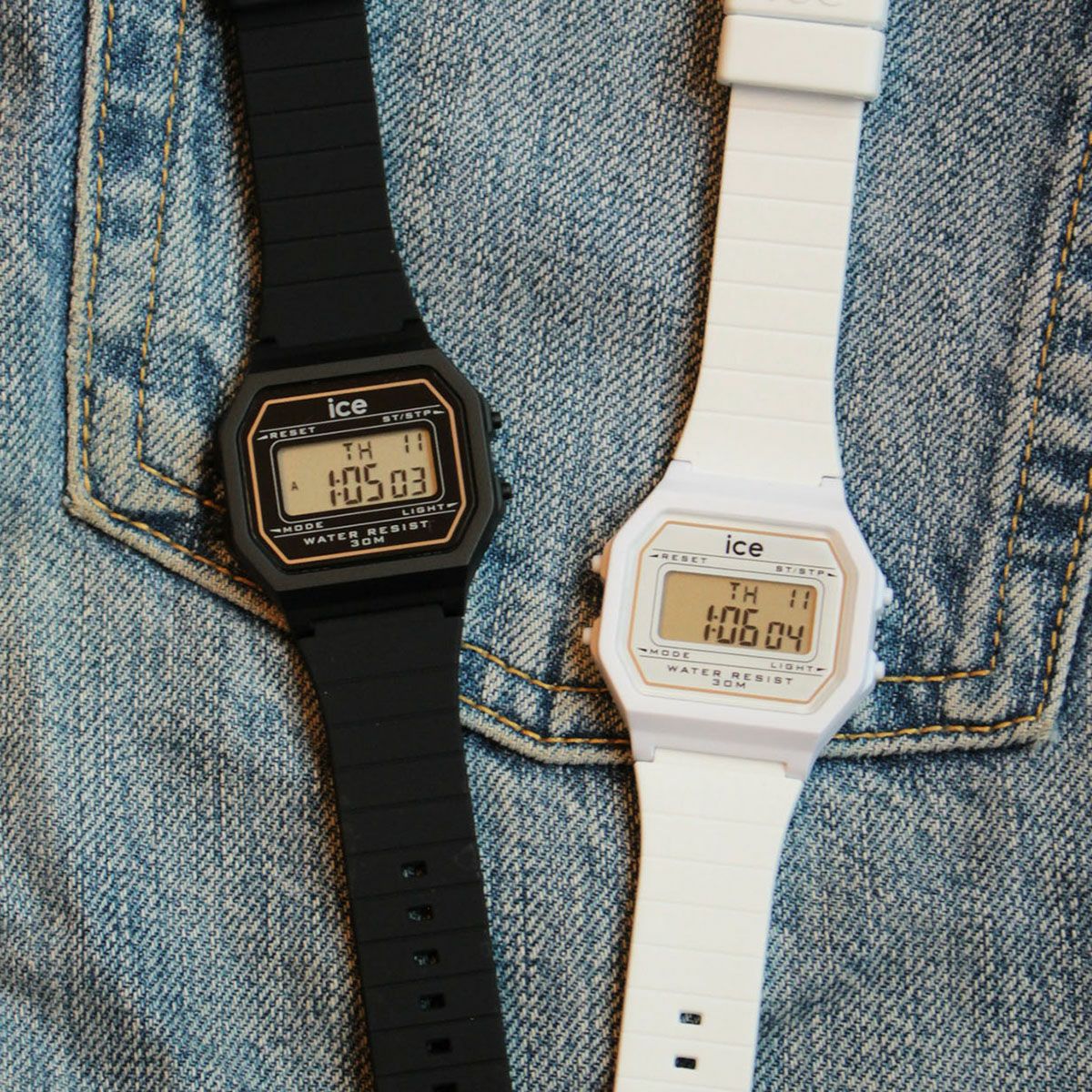 ICE digit retro - ホワイト - スモール