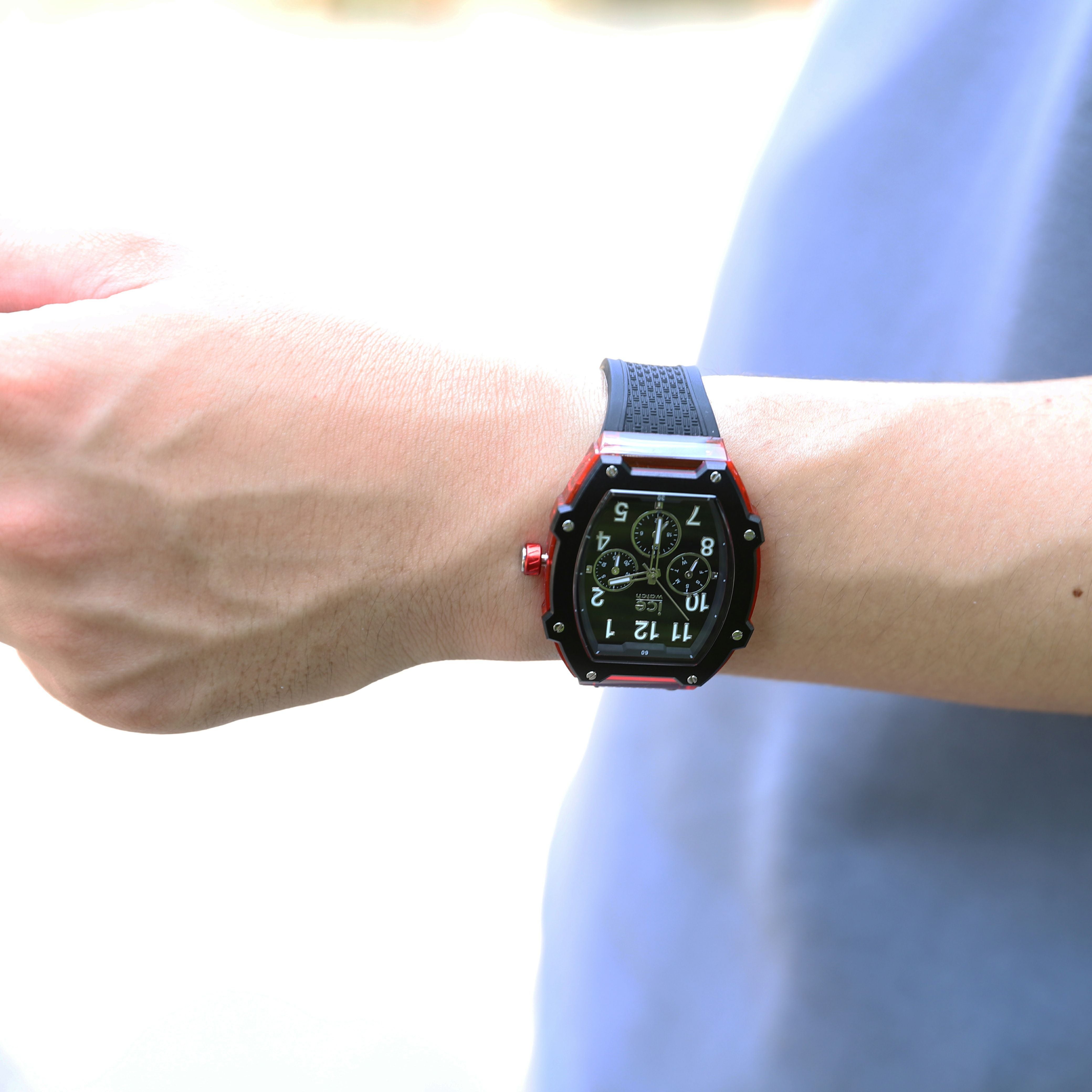 一*会様 B390Citizen r手巻き 国鉄 中国地方 腕時計 ヴィ ICE boliday - ブラックレッド - ミディアム