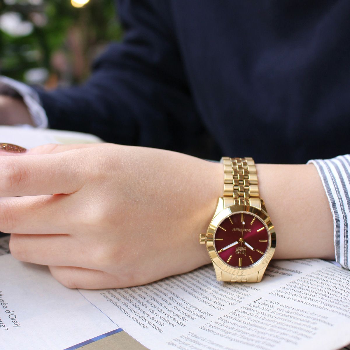 ICE steel - ゴールドバーガンディ - スモール | アイスウォッチ公式