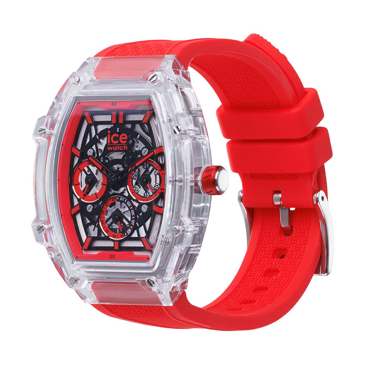 ICE boliday - クリアレッドスケル - プラスチック - ミディアム - MT